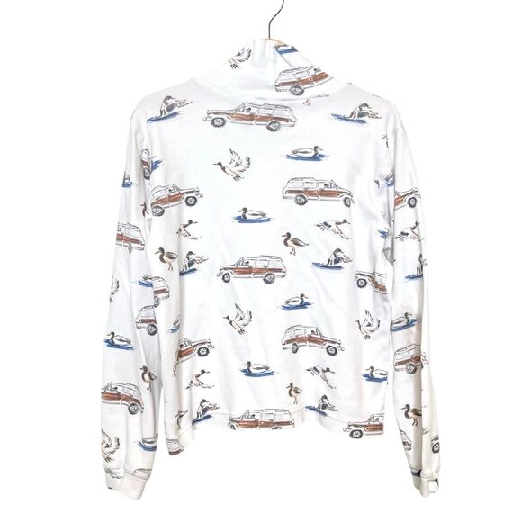Smockingbird Ducks And Trucks Print All Over Turtleneck Sweatshirt Boys Size 8 - Picture 2 of 10
